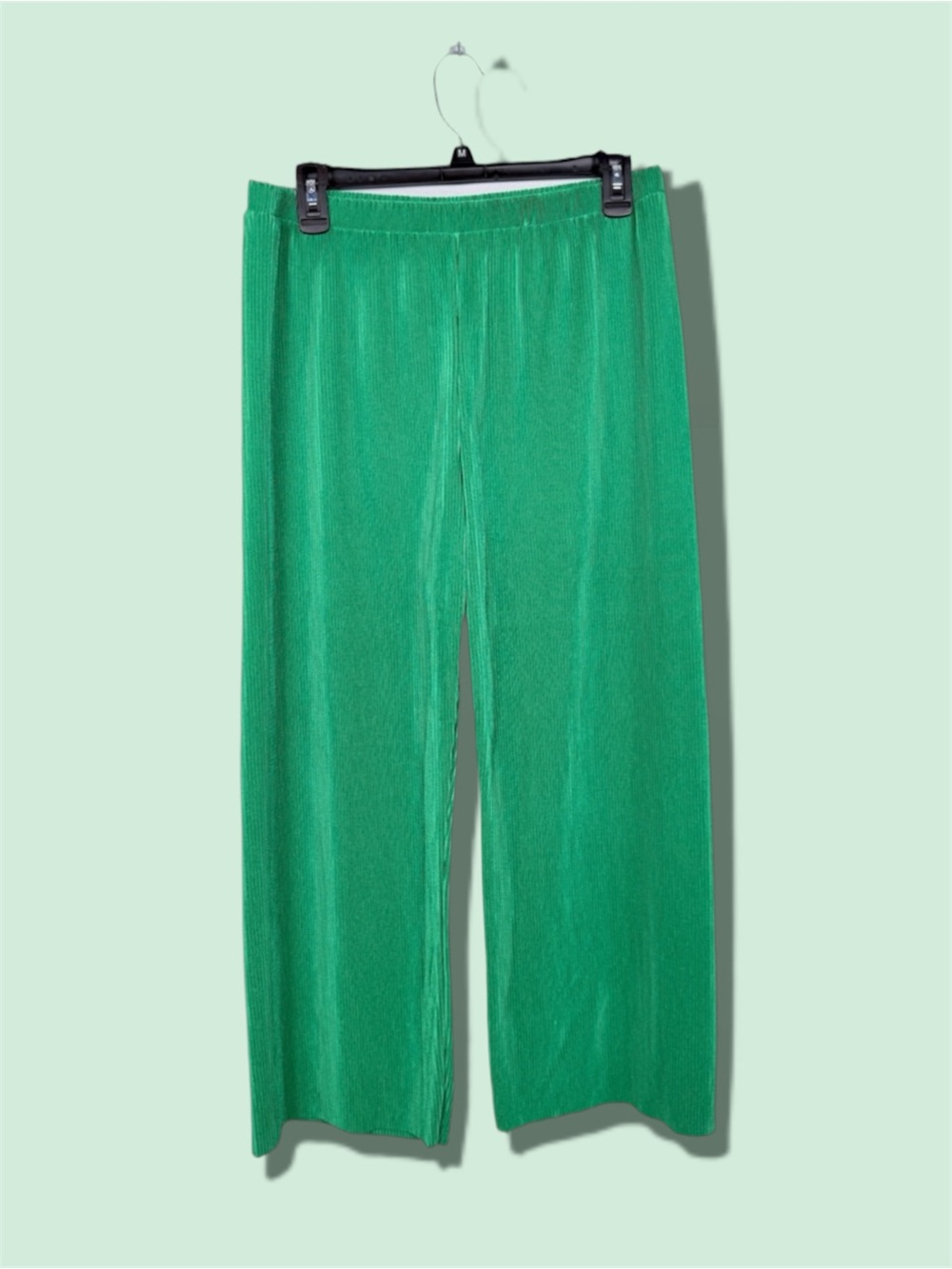 NWT Ro&de green co-ord capsule collection wide leg cropped pants size large